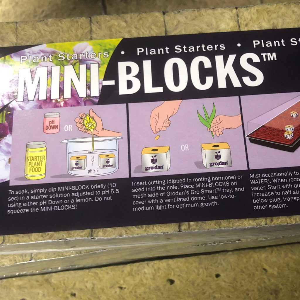 RW Grodan Mini Blocks Hydroponic Supplies & CBD The Heights